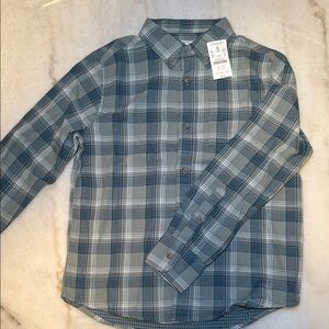 Boy's Blue Plaid Shirt